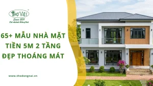 Mẫu nhà mặt tiền 5m 2 tầng đẹp