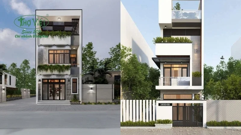 mẫu nhà lệch tầng đẹp tiện nghi