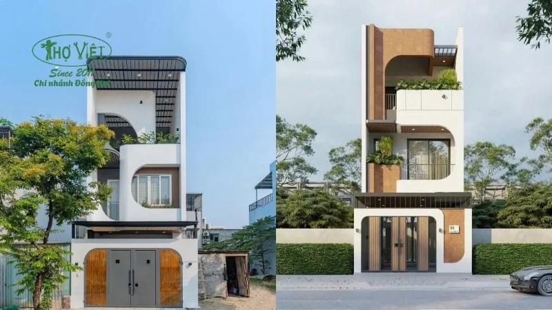 mẫu nhà lệch tầng đẹp tiện nghi