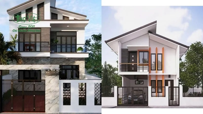 mẫu nhà lệch tầng đẹp tiện nghi