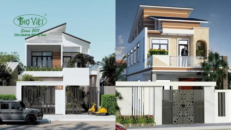 mẫu nhà lệch tầng đẹp tiện nghi