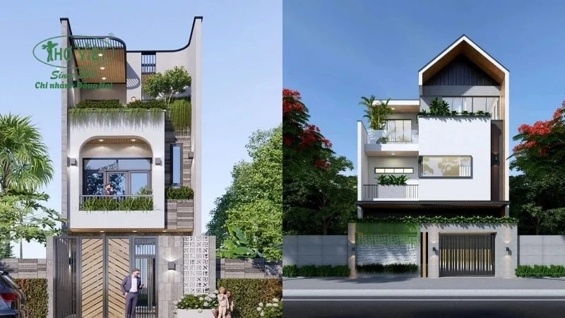 mẫu nhà lệch tầng đẹp tiện nghi