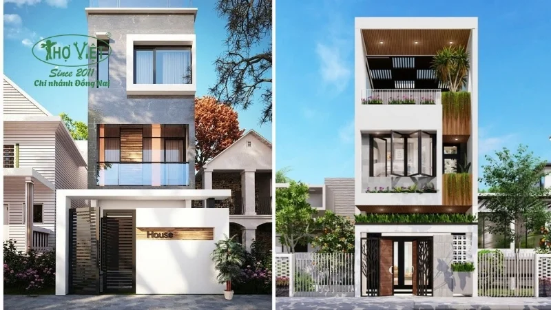 mẫu nhà lệch tầng đẹp tiện nghi