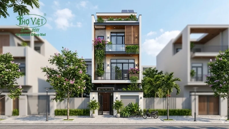 mẫu nhà ống 3 tầng đẹp thiết kế thông minh