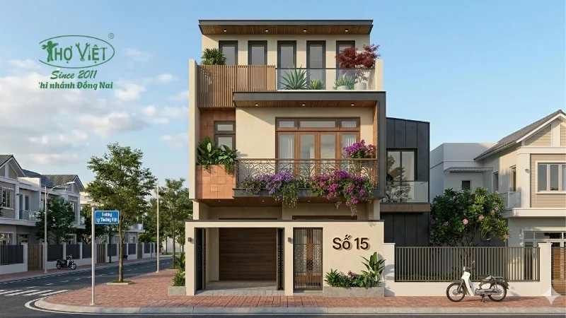 mẫu nhà ống 3 tầng đẹp thiết kế thông minh