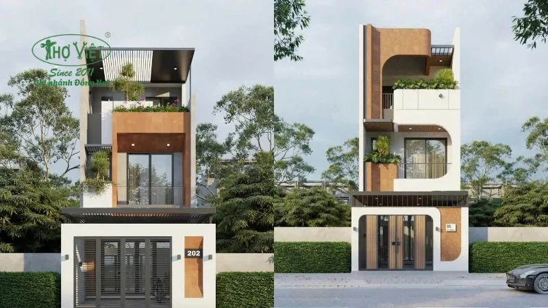 mẫu nhà ống 3 tầng đẹp thiết kế thông minh