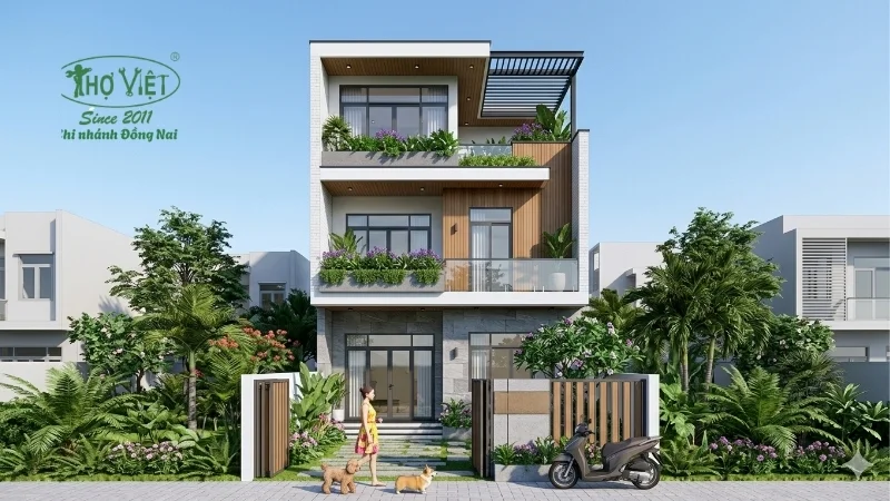 mẫu nhà phố đẹp tiện nghi đầy đủ công năng