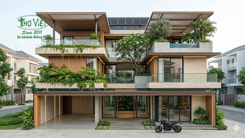 mẫu nhà phố đẹp tiện nghi đầy đủ công năng