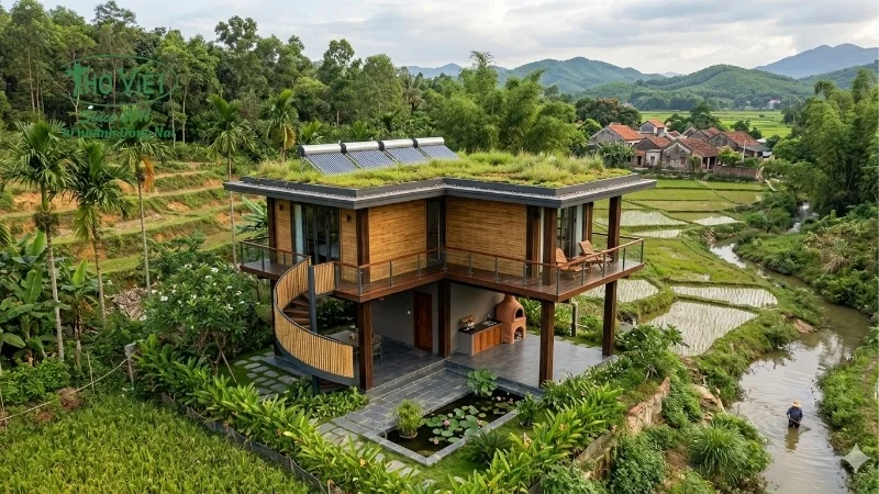 mẫu nhà sàn nhỏ đẹp