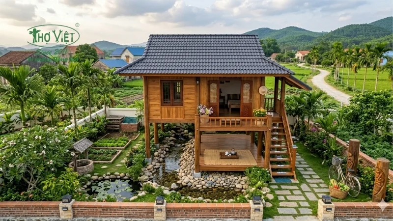 mẫu nhà sàn nhỏ đẹp