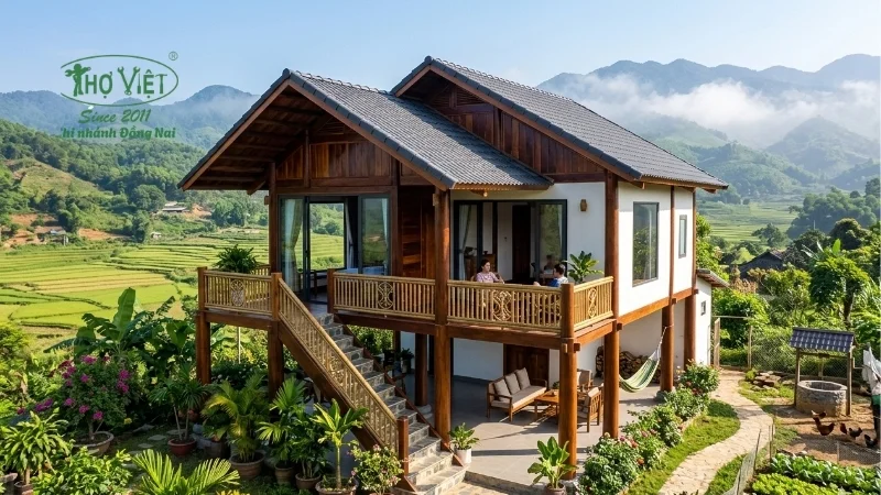 mẫu nhà sàn nhỏ đẹp