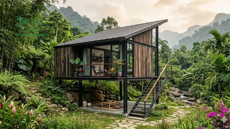 mẫu nhà sàn nhỏ đẹp