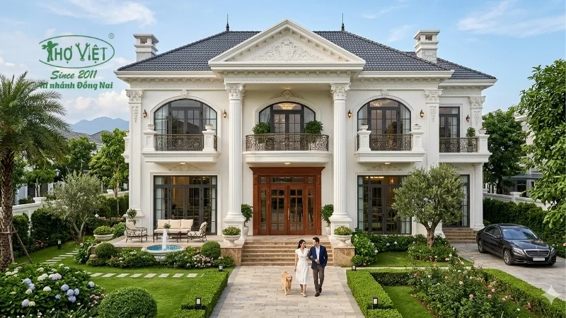 50+ mẫu nhà tân cổ điển đẹp theo thời gian 11 mẫu nhà tân cổ điển chuẩn kiến trúc