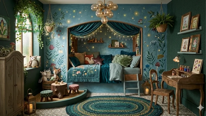 mẫu phòng ngủ bé gái hiện đại