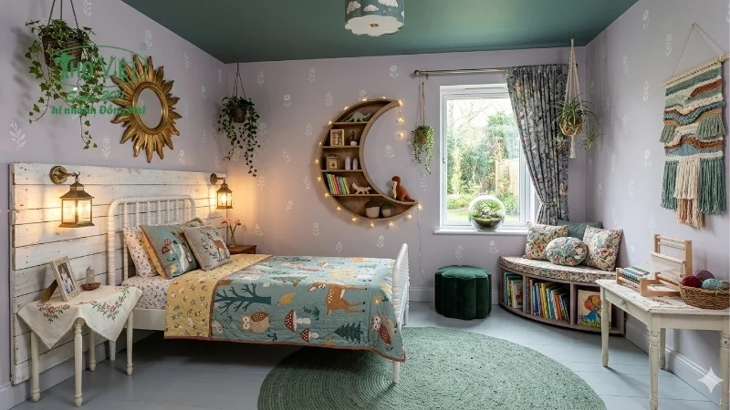 mẫu phòng ngủ bé gái hiện đại
