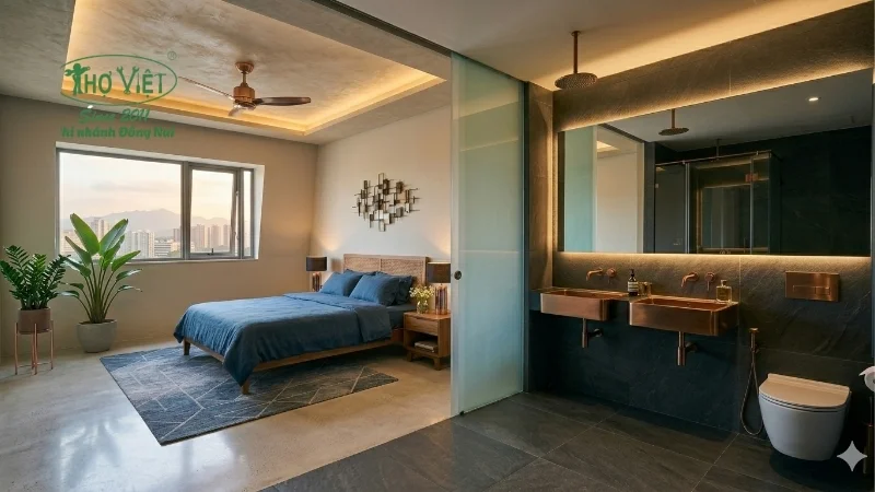 mẫu xây nhà vệ sinh trong phòng ngủ đẹp