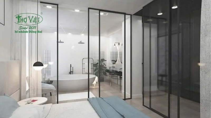 Nguyên tắc khi xây phòng vệ sinh trong phòng ngủ