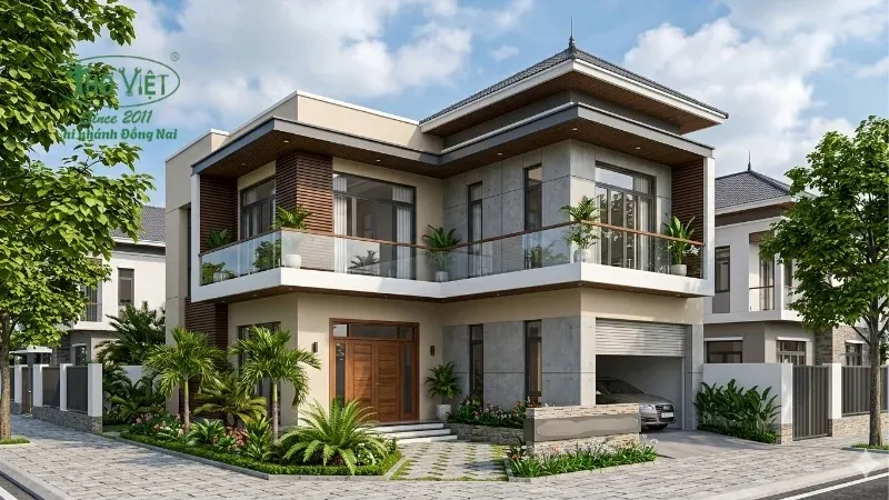 mẫu nhà 2 tầng đẹp giá 1 tỷ đẹp hiện nay