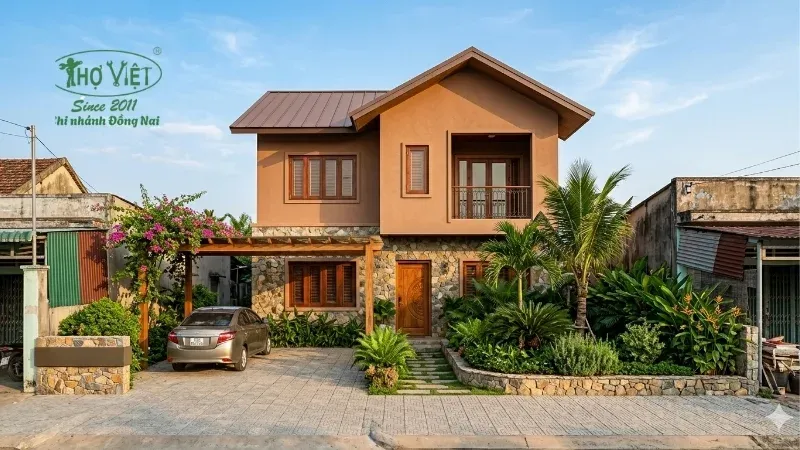 mẫu nhà 2 tầng đẹp giá 1 tỷ đẹp hiện nay