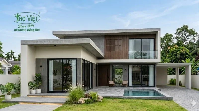 mẫu nhà 2 tầng đẹp giá 1 tỷ đẹp hiện nay