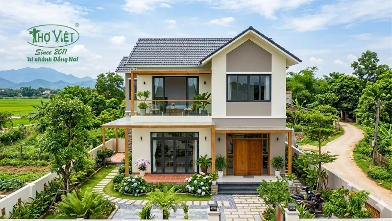 Nhà mặt tiền 5m 2 tầng có xây được không?