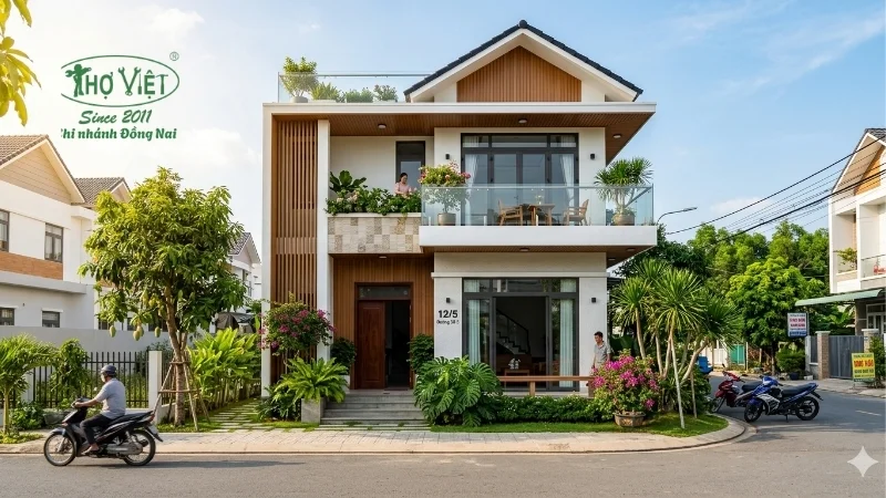 Phong cách thiết kế nhà 1 trệt 1 lầu thông dụng