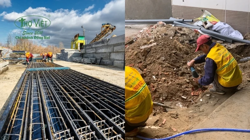 Quy trình ép cọc nhà 5 tầng - Thợ Đồng Nai