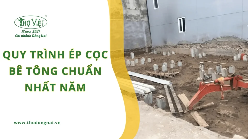 Quy trình ép cọc bê tông chuẩ nhất năm