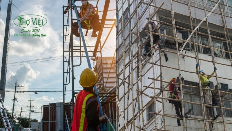 Quy trình thi công giàn giáo ngoài