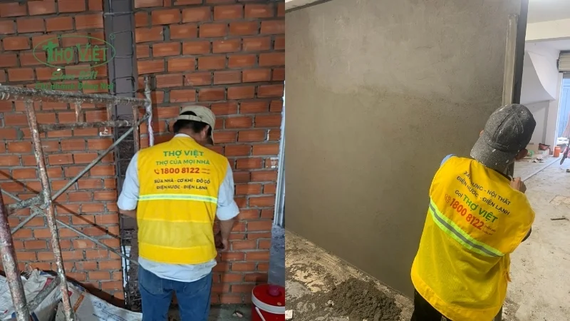 Quy trình trát tường đúng tiêu chuẩn xây dựng