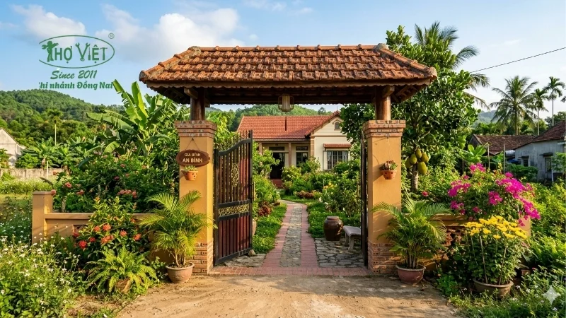 Tiêu chí chọn mẫu cổng nhà cấp 4 ở nông thôn đúng cách