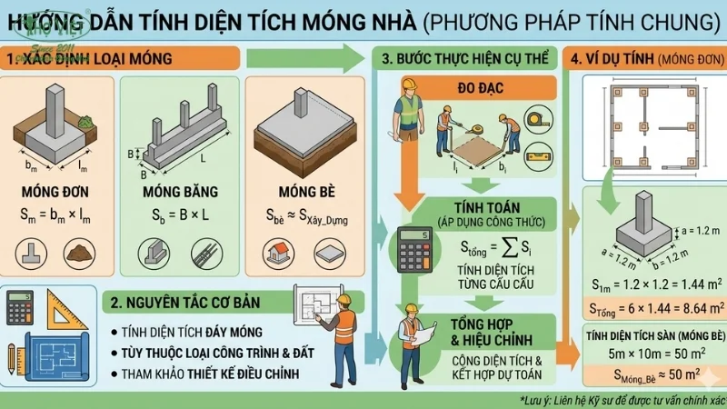 Diện tích móng nhà