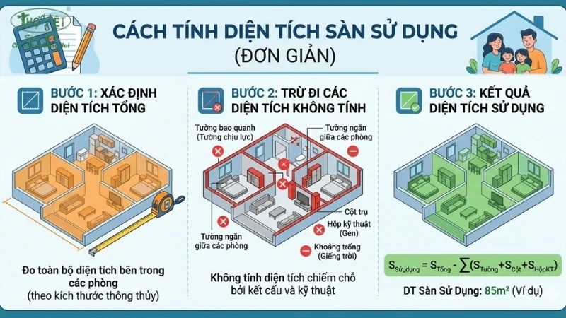 Diện tích sàn sử dụng