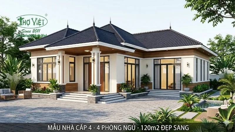 Nhà cấp 4 4 phòng ngủ 120m2 có những ưu điểm gì?