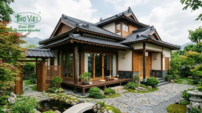 50+ mẫu nhà mái Nhật đẹp được ưa chuộng 4 Phong cách Á Đông truyền thống hiện đại