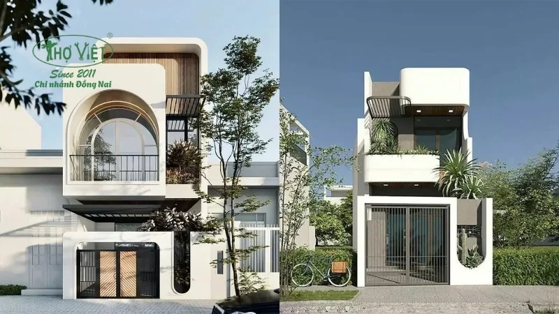 Ý tưởng về nhà ống 2 tầng theo nhiều phong cách