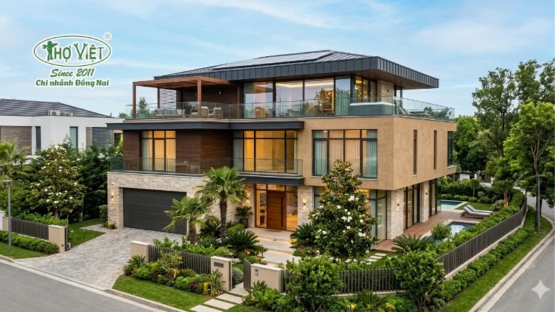 mẫu biệt thự 3 tầng đẹp được yêu thích