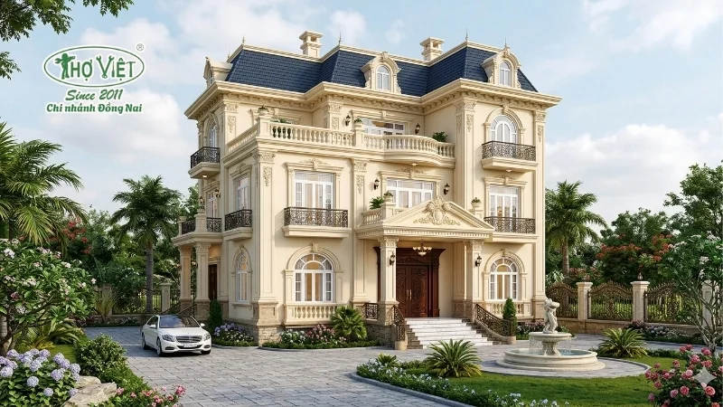 mẫu biệt thự 3 tầng đẹp được yêu thích