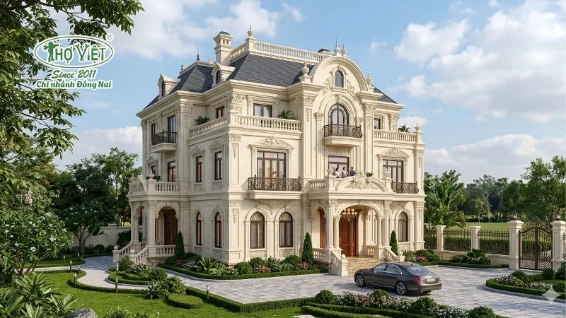 mẫu biệt thự 3 tầng đẹp được yêu thích