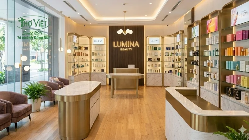 Các yếu tố cốt lõi trong thiết kế showroom mỹ phẩm
