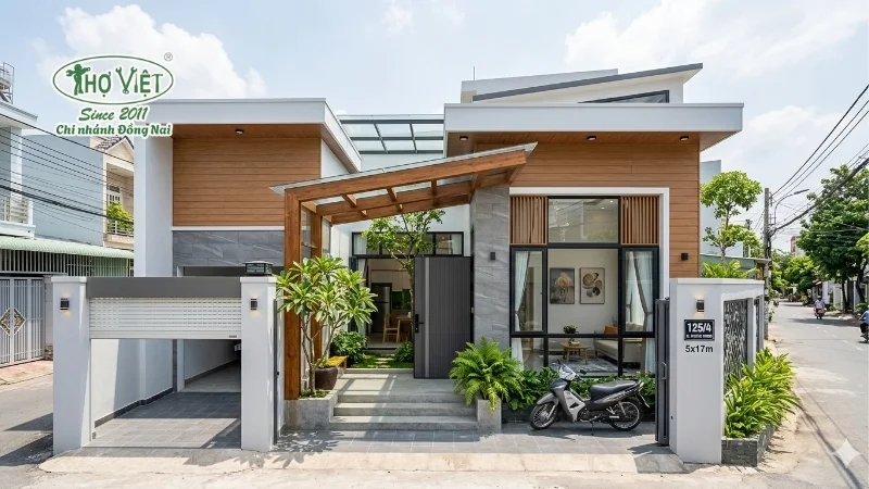 Đặc điểm của mẫu nhà ống 1 tầng 5x17m