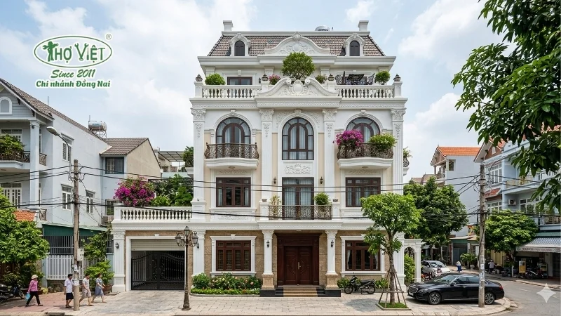 50+ mẫu nhà phố tân cổ điển 4 tầng đẹp cuốn hút 3 Đặc điểm của nhà phố tân cổ điển 4 tầng