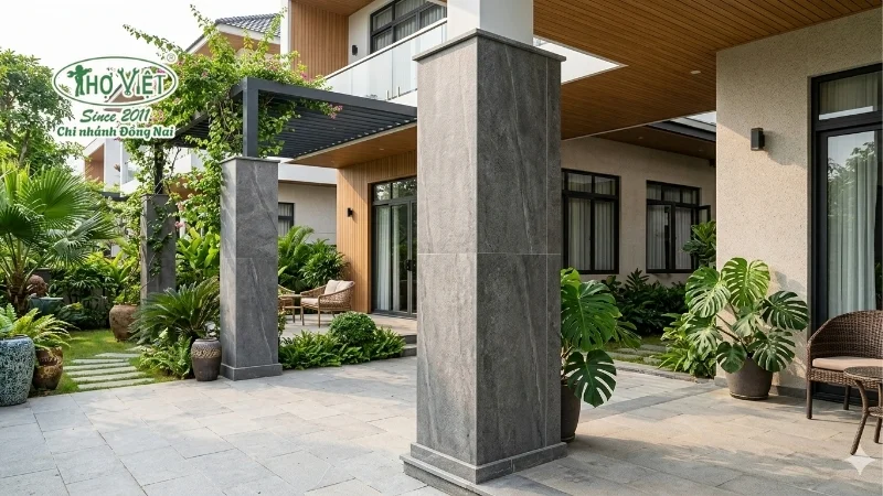 mẫu gạch ốp cột nhà đẹp theo từng phong cách