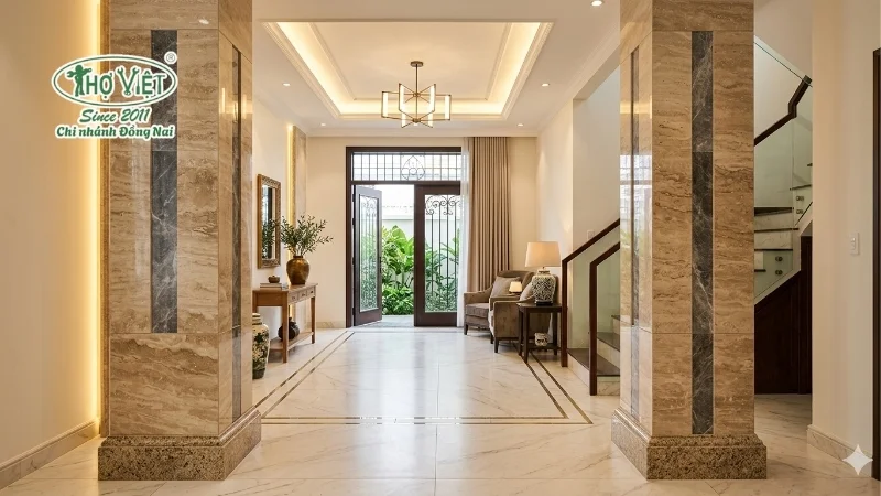 mẫu gạch ốp cột nhà đẹp theo từng phong cách
