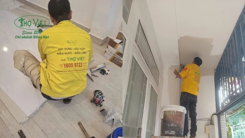 Một số hạng mục mà Thợ Đồng Nai nhận sửa nhà tại Long Hưng