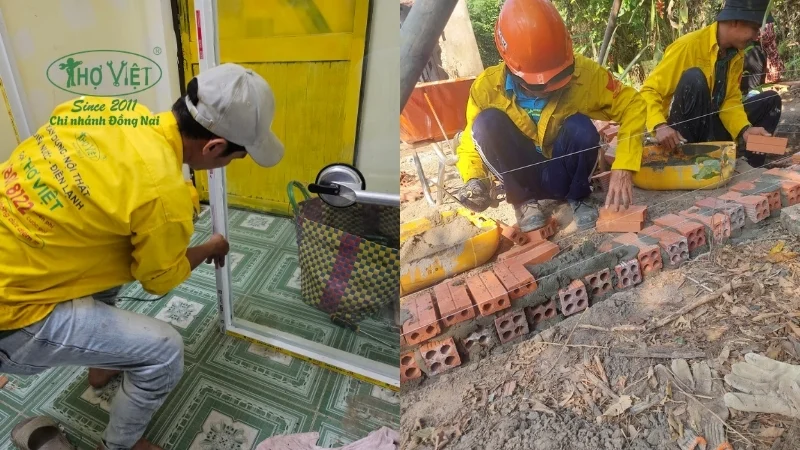 Một số hạng mục mà Thợ Đồng Nai nhận sửa nhà tại Bình An