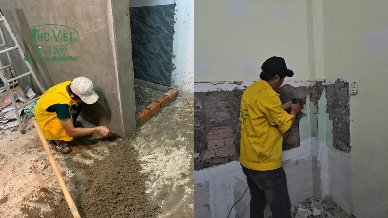 Một số hạng mục mà Thợ Đồng Nai nhận sửa nhà tại Trảng Dài
