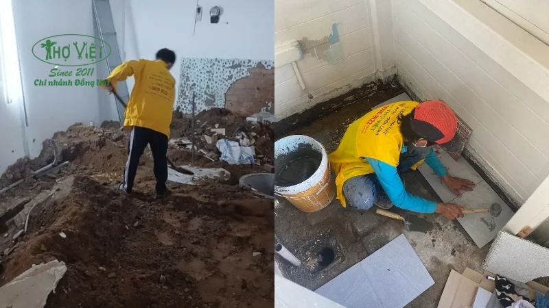 Một số hạng mục mà Thợ Đồng Nai nhận sửa nhà tại Long Bình