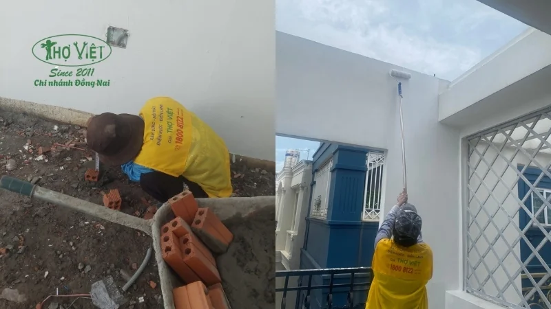 Một số hạng mục mà Thợ Đồng Nai nhận sửa nhà tại Tân Triều