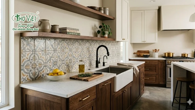 Kinh nghiệm chọn gạch ốp nhà bếp đẹp